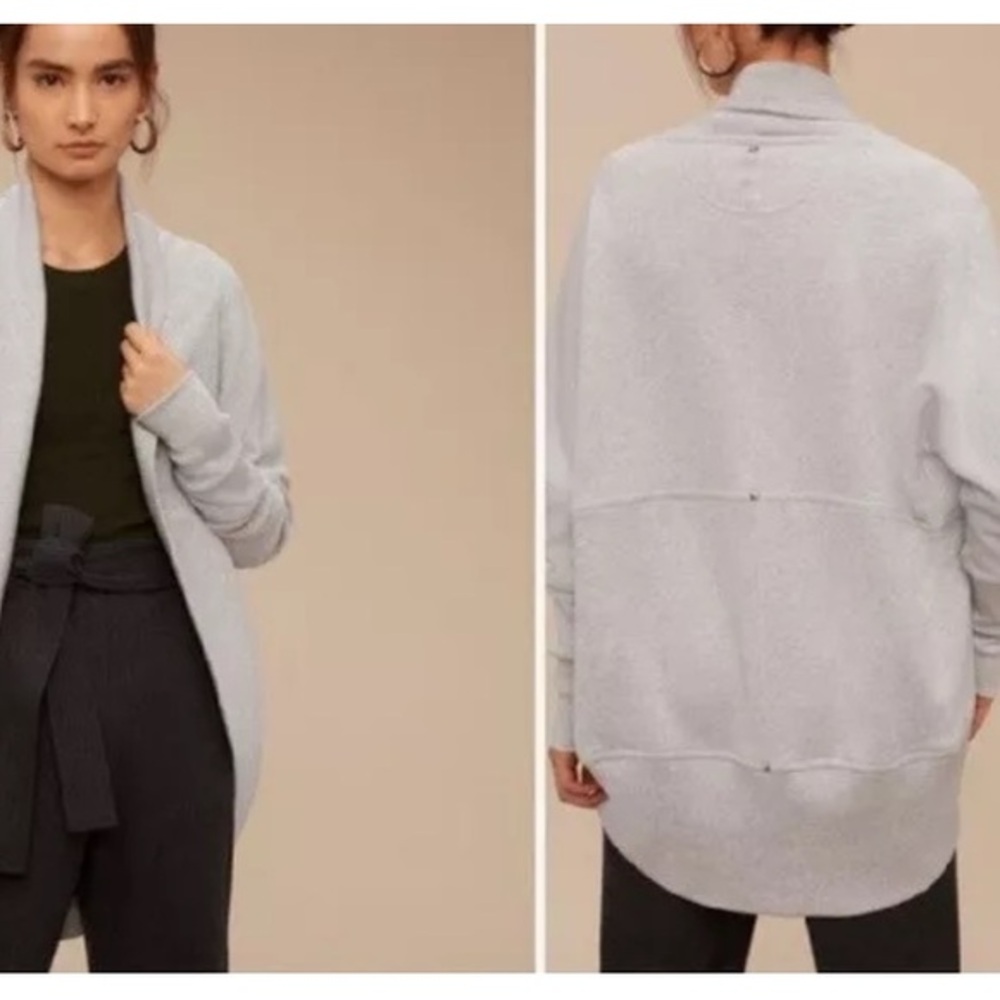 Wilfred Aritzia Diderot Cocoon Sweater Light Gray